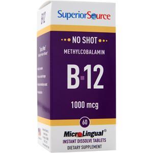 Superior Source MicroLingual No Shot Methylcobalamin B12 (1000mcg) 60 tabs