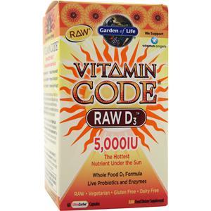 Garden Of Life Vitamin Code - Raw D3 (5,000IU) 60 caps