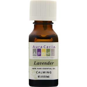 Aura Cacia Lavender 100% Pure Essential Oil 0.5 fl.oz