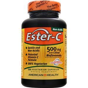 American Health Ester-C with Citrus Bioflavonoids Vegetarian (500mg) 120 vcaps