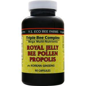 Y.S. Eco Bee Farms Royal Jelly, Bee Pollen, Propolis plus Korean Ginseng 90 caps