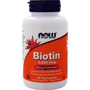 Now Biotin (5000mcg) 120 vcaps