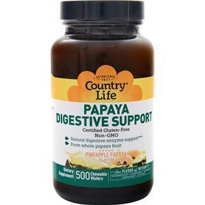 Country Life Papaya Digestive Support 500 wafrs