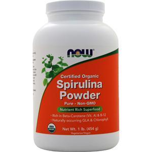 Now Spirulina Powder - Certified Organic 1 lbs