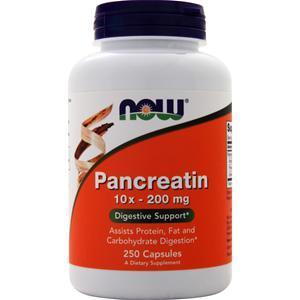 Now Pancreatin 10X (200mg) 250 caps