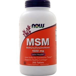 Now MSM (1500mg) 200 tabs