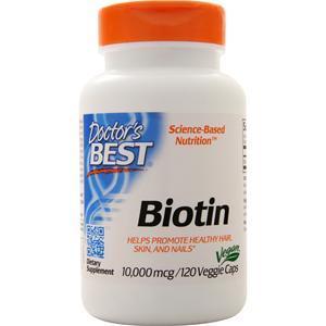 Doctor's Best Best Biotin (10,000mcg) 120 vcaps