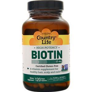 Country Life Biotin (10mg) 120 vcaps