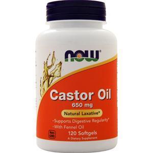 Now Castor Oil 120 sgels