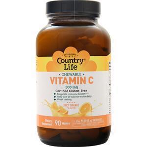 Country Life Vitamin C - Chewable Orange Juice 90 wafrs