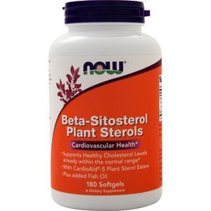 Now Beta-Sitosterol Plant Sterols 180 sgels