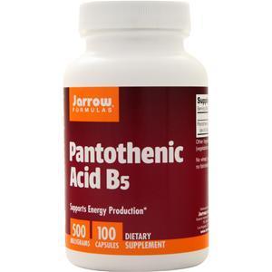 Jarrow Pantothenic Acid B5 (500mg) 100 caps