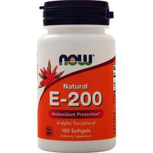 Now E-200 d-alpha Tocopheryl 100 sgels
