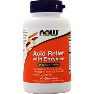 Now Acid Relief with Enzymes 60 chews