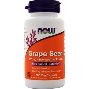 Now Grape Seed Standardized Extract (100mg) 100 vcaps