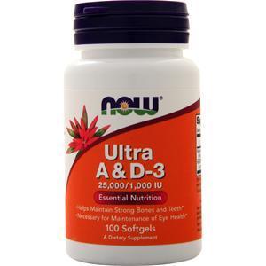 Now Ultra A & D-3 (25,000/1,000 IU) 100 sgels