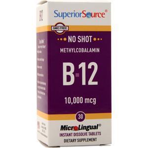 Superior Source No Shot Methylcobalamin B-12 (10,000mcg) - Extra Strength 30 tabs