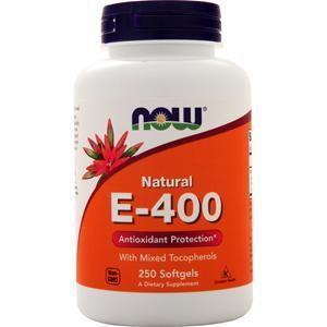 Now E-400 (Mixed Tocopherols) 250 sgels