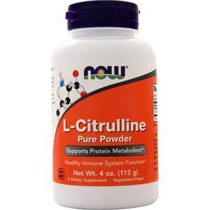 Now L-Citrulline (100% Pure Powder) 4 oz