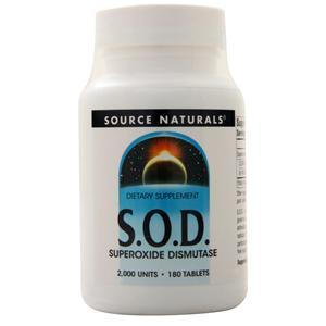 Source Naturals S.O.D. Superoxide Dismutase  180 tabs