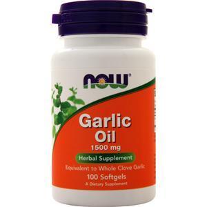 Now Garlic Oil (1500mg) 100 sgels