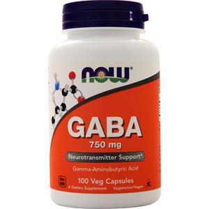 Now GABA (750mg) 100 vcaps