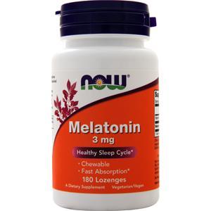 Now Melatonin (3mg) Chewable 180 lzngs