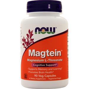 Now Magtein (Magnesium L-Threonate) 90 vcaps