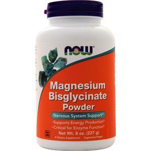 Now Magnesium Bisglycinate Powder 227 grams