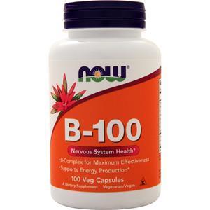 Now B-100 (High Potency B-Complex) 100 vcaps