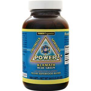 Power Organics Power 3+ Klamath Blue Green Caps 160 caps
