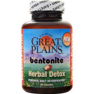 Yerba Prima Great Plains Bentonite - Herbal Detox 60 caps