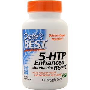 Doctor's Best 5-HTP Enhanced with Vitamins B6 &C 120 vcaps