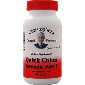 Christopher's Original Formulas Quick Colon Formula Part 1 100 vcaps