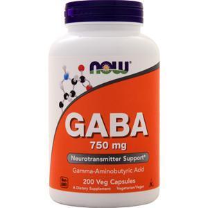 Now GABA (750mg) 200 vcaps