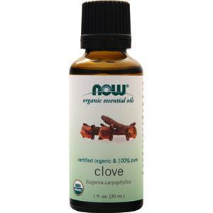 Now Certified Organic & 100% Pure Clove Oil 1 fl.oz