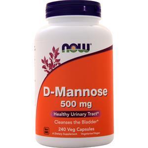 Now D-Mannose (500mg) 240 vcaps