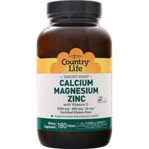 Country Life Target Mins - Calcium Magnesium Zinc 180 tabs