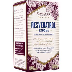 Reserveage Organics Resveratrol (250mg) 120 vcaps