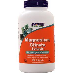 Now Magnesium Citrate 180 sgels