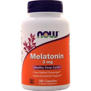 Now Melatonin (3mg) 180 caps