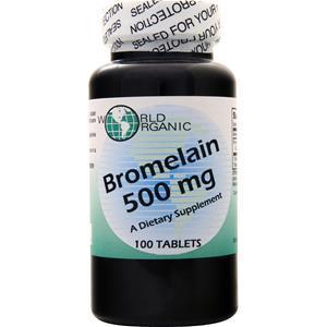 World Organics Bromelain (500mg) 100 tabs