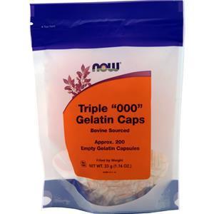 Now Triple 000 Gelatin Caps 200 caps