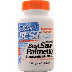 Doctor's Best Saw Palmetto Standardized Extract with Euromed (320mg) 180 sgels