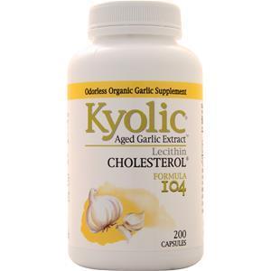 Kyolic Aged Garlic Extract Lecithin Cholesterol Formula #104 200 caps