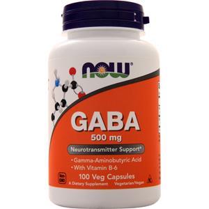 Now GABA (500mg) with B-6 100 vcaps