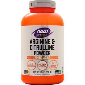 Now Arginine & Citrulline Powder 12 oz