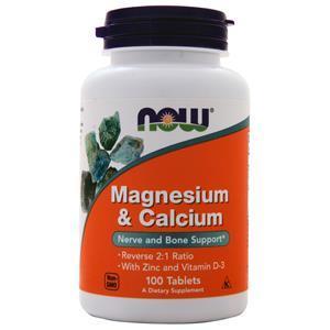 Now Magnesium & Calcium 100 tabs