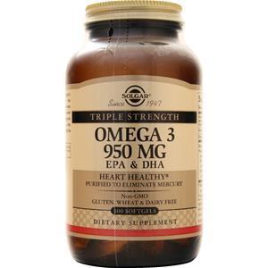 Solgar Omega 3 - Triple Strength 100 sgels