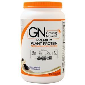 Growing Naturals Premium Plant Protein - Pure Rice Protein Powder Vanilla Blast 930 grams